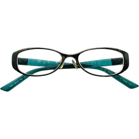 FENDI F899 027 Blue Green Aqua Teal Prescription Frames Luxury Designer Glasses - Picture 1 of 6